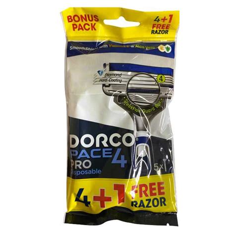 DORCO MEN PACE PRO 4 Jednorazowa maszynka do golenia dla mężczyzn 5 szt