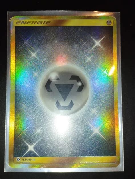 CARTE POKÉMON 163 149 Énergie Métal FULL ART SECRETE SM1 Soleil et