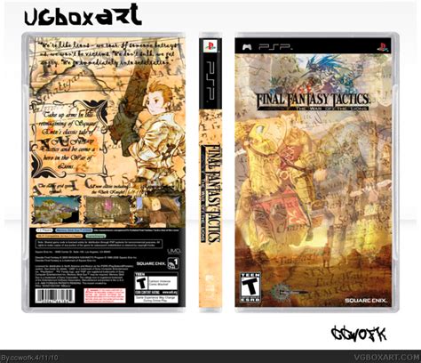 Final Fantasy Tactics War Of The Lions PSP Box Art Cover By Ccwofk