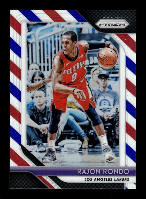 Panini Prizm Rajon Rondo Red White Blue Sp Parallel La