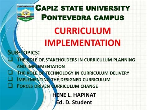 Curriculum Planning In The Philippines Ppt