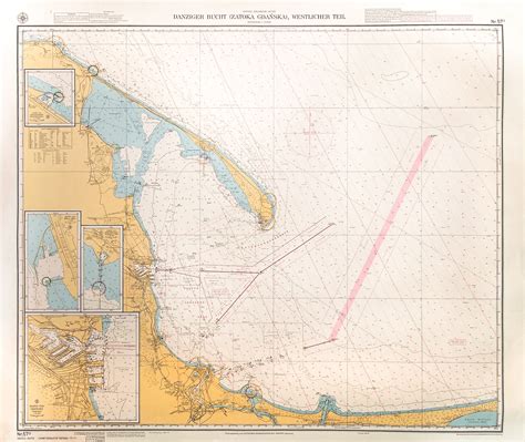 Gdansk Bay Navigationskarte Der Danziger Bucht Mit Danzig Dem Neuen