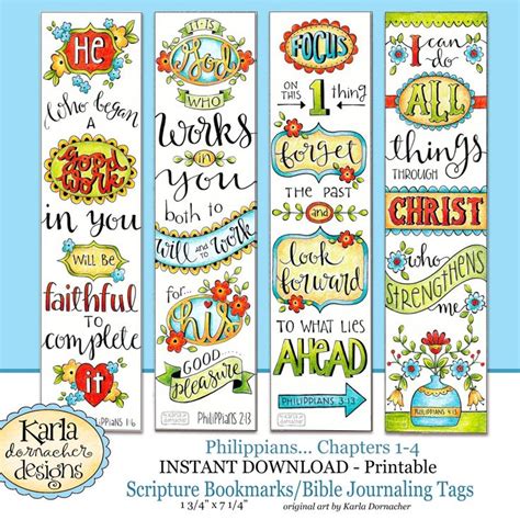 Philippians Full Color Bible Journaling Templates Tracers Instant