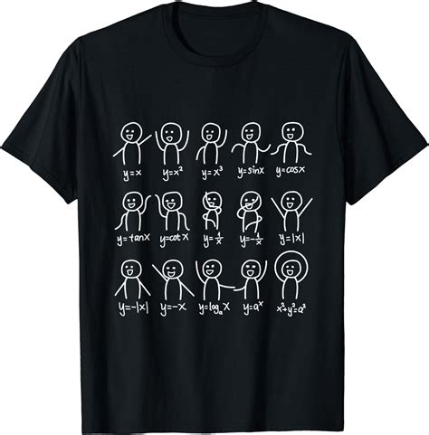 Algebra Dance Funny Graph Figures Math Equation T Shirt T Shirt Black