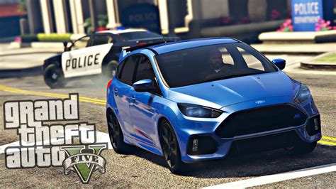 Fuga Da Policia De Ford Focus Rs Grand Theft Auto V Gta V Mods