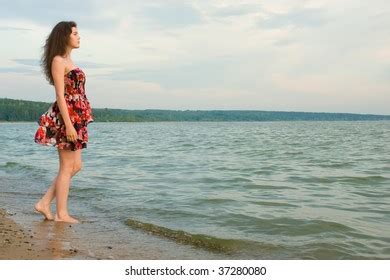 Beautiful Sexual Girl Blonde Pose On Stock Photo 91452311 Shutterstock