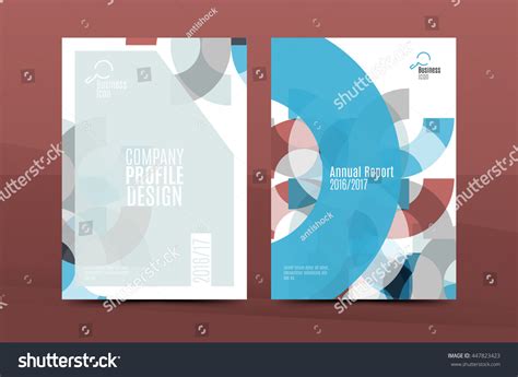 Annual Report A4 Page Cover Leaflet 库存矢量图（免版税）447823423 Shutterstock