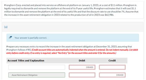 [solved] B Journal Entry To Record The Asset Retirement Obligation Course Hero