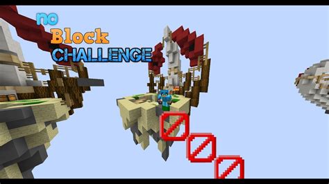 The No Blocks Challenge Minecraft Hypixel Skywars Youtube