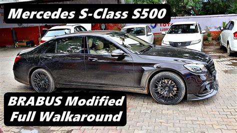 Mercedes S Class S500 To S63 Brabus Modified Walkaround Exhaust Sound Youtube