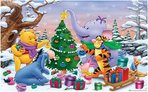 Winnie The Pooh Christmas Wallpaper