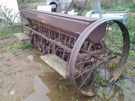 Mccormick Deering Vintage Steel Wheel Seederplanter Zimmerman Mn