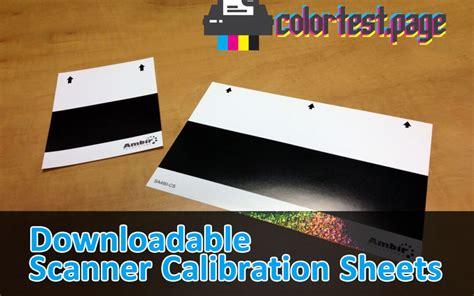 Scanner Calibration Sheet Download (PDF) | Color Test Page