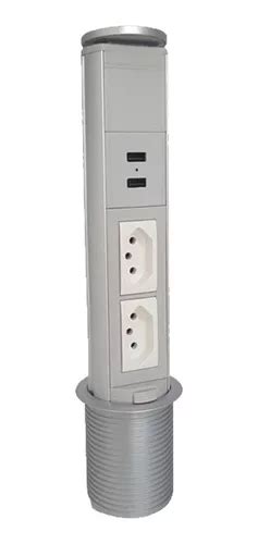 Torre De Tomada 2 Entradas Eletricas 20a E 2 Usb Cinza Parcelamento