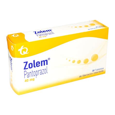 ZOLEM PANTOPRAZOL 40mg 30 Tabletas Drogas Exito