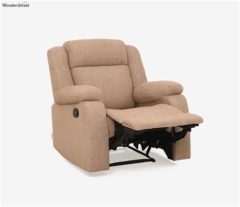 Buy Avalon Fabric Seater Manual Recliner Chair Light Brown Online