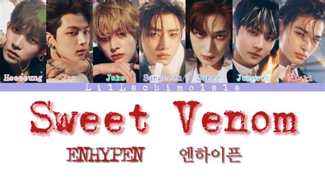 Enhypen Sweet Venom Colour Coded Lyrics Romanized Youtube