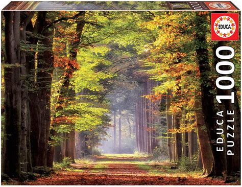 Educa 19021 Spaziergang durch den Herbstwald 1000 Teile Puzzle für