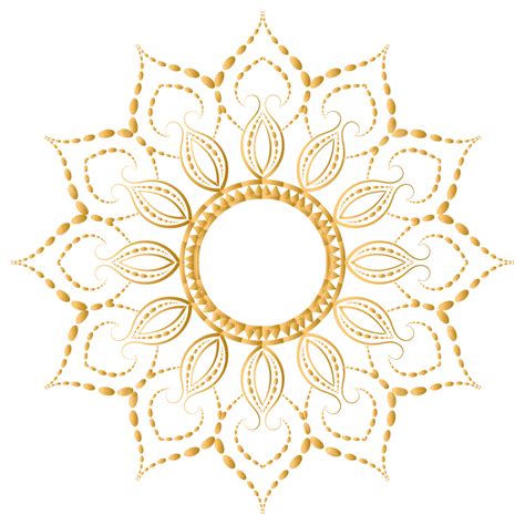 Luxury Mandala With Golden Color Style Luxury Mandala Ornament