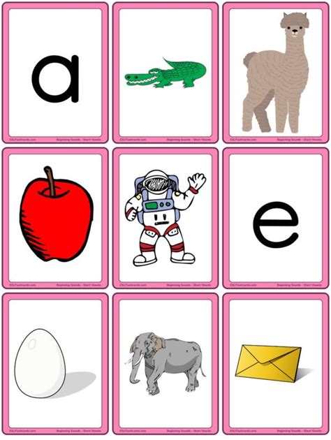 Alphabet Cards Esl Flashcards