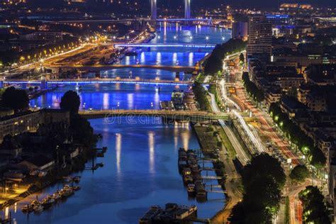 Bridges on Seine River in Rouen Stock Photo - Image of river, dome ...