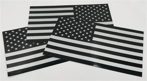 American Flag Reflective Decals 3 Sticker Setpacklot Etsy