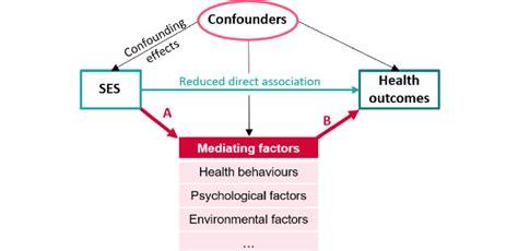 Model Of The Association Between Socio Economic Status Ses Mediating Download Scientific