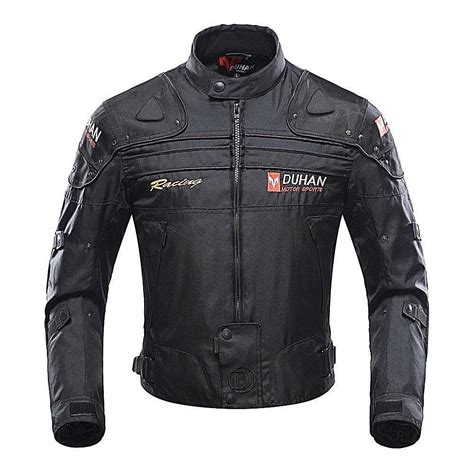 Blouson Moto Homme DUHAN Veste Et Pantalon Coupe Vent Protection