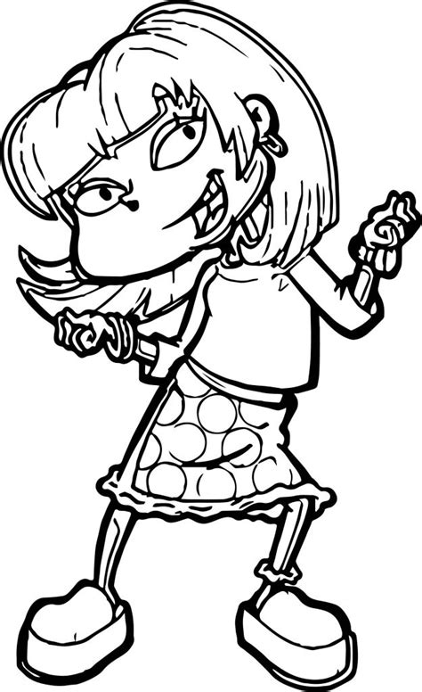 Rugrats Angelica Coloring Pages At Free Printable