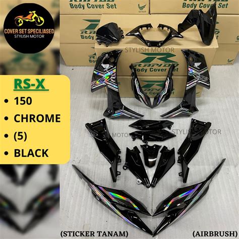 STICKER TANAM AIRBRUSH RAPIDO COVER SET HONDA RSX RS X 150 CHROME 5