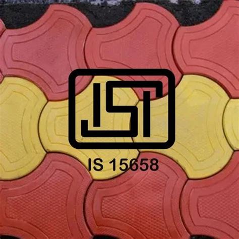 IS 15658 Paver Block ISI BIS License Certification For Manufacturing