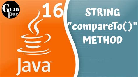 String Compareto Method In Java Java Tutorial For Beginners Youtube