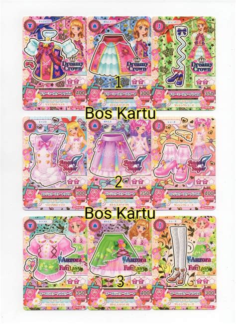 Jual Aikatsu Jepang Rare Versi Tiap Nomor Isi Kartu Part