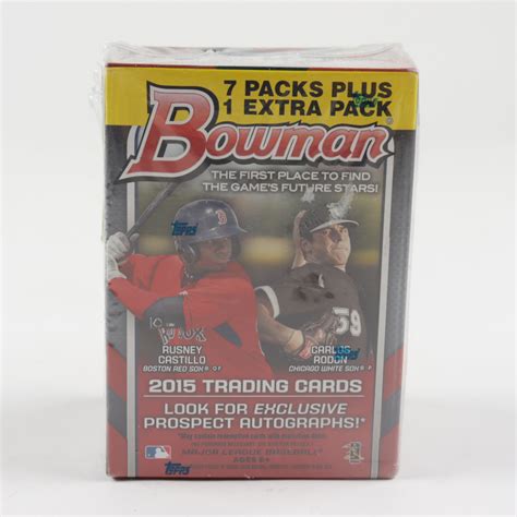 2015 Bowman Baseball Blaster Box With 8 Packs Pristine Auction