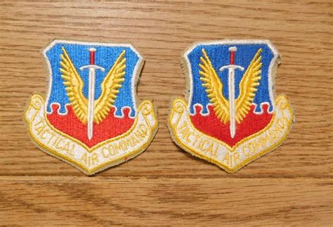 Two Original Tac Tactical Air Command Usaf Air Force Squadron Patch