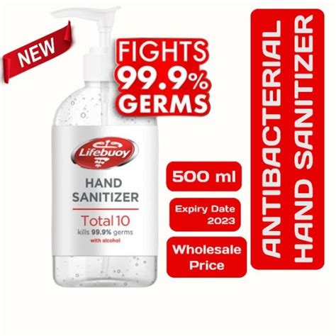 New 500ml Lifebuoy Hand Sanitizer Total 10 Sanitiser Gel Cuci Tangan