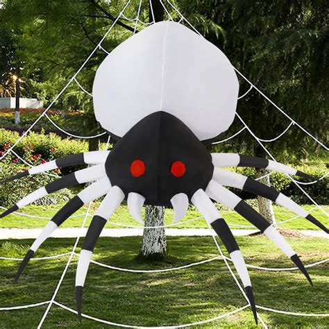 The Holiday Aisle® Halloween Inflatable Spider 6 Ft Giant Spider