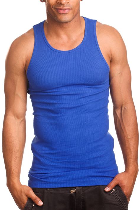 Apparel99 Mens 6 Pack Tank Top A Shirt 100 Cotton Ribbed