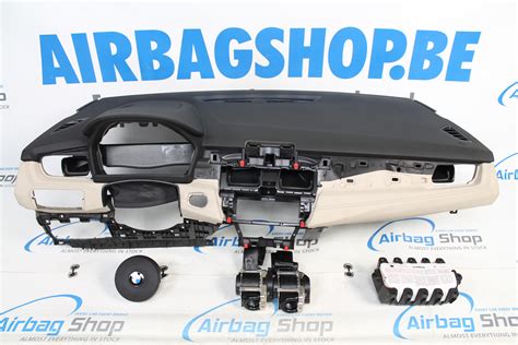 Airbag Set Dashboard M Beige With Black Stitches BMW 2 Serie F45 F46