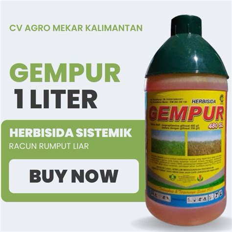 Jual GEMPUR 480SL HERBISIDA SISTEMIK RACUN RUMPUT LIAR 1 LITER 1l