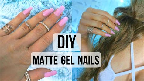 Diy Matte Gel Nails Youtube