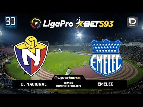 El Nacional Vs Emelec Liga Pro Fecha Fase Narraci N En Vivo