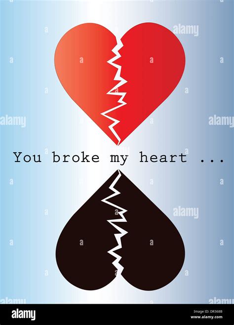 You broke my heart Stock Photo - Alamy