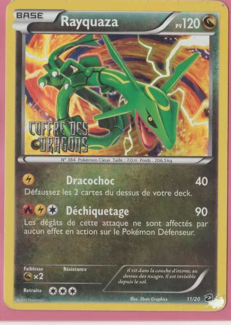 Carte Pokemon Rayquaza Holo Coffre Des Dragons Vf Etat