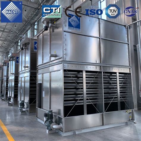 Water Saving Compact Design Counter Flow Closed Cooling Tower With Cti