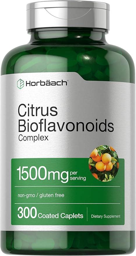 Horbaach Bioflavonoides Cítricos 1500 mg 300 Cápsulas Sin Gluten ni