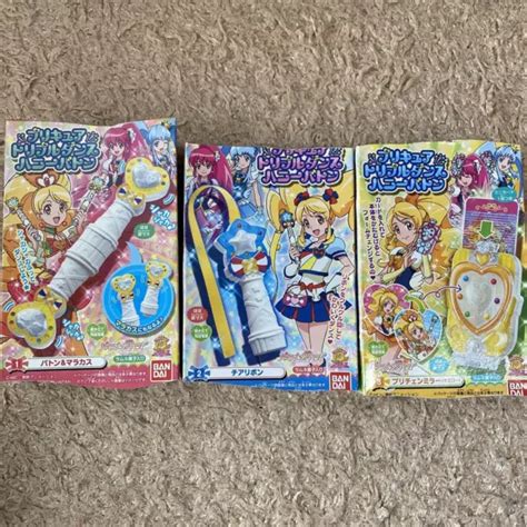 Glitter Force Happinesscharge Precure Pretty Cure Baton 3p Set Bandai