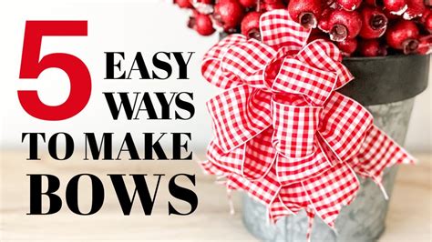 How To Make A Bow With Wired Ribbon Easy Ways Youtube