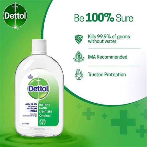 buy dettol instant hand sanitizer original  ml   upto