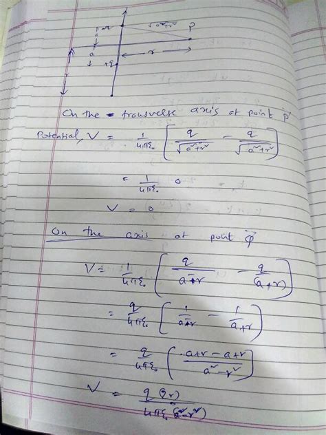 Derive An Expression Electric Potential Point Custo An Is Charge B